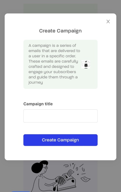 Screenshot of MailDrip's campaign pag